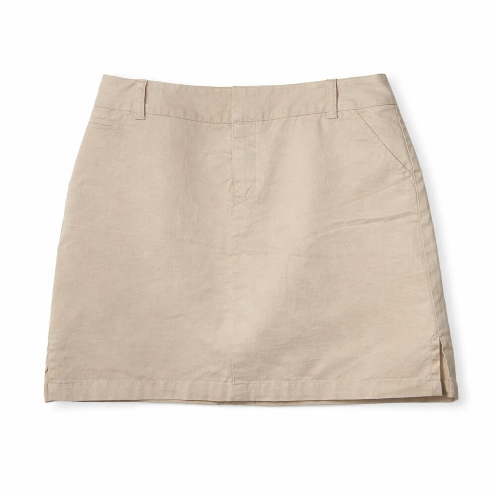 BAY STUDIO Skort Khaki Cotton Blend Skirt Shorts Size 8